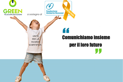 Green Telecomunicazioni sostiene la ricerca sui tumori pediatrici