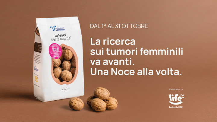 Al via l’appuntamento annuale con “le Noci per la ricerca” a sostegno della ricerca sui tumori femminili