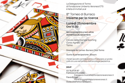 Torneo di burraco a Torino, il 25 novembre 2024