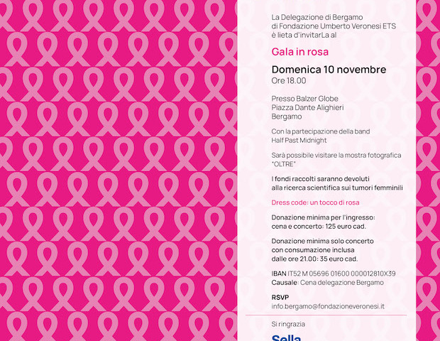 Gala in Rosa a Bergamo, 10 novembre 2024