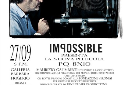 Presentazione pellicola Impossible PQ 8x10 a sostegno della Fondazione Veronesi