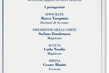 "Processo a Ippocrate", uno spettacolo patrocinato da Fondazione Veronesi