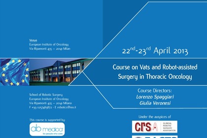 Corso in Chirurgia Robotica presso l'Istituto Europeo di Oncologia